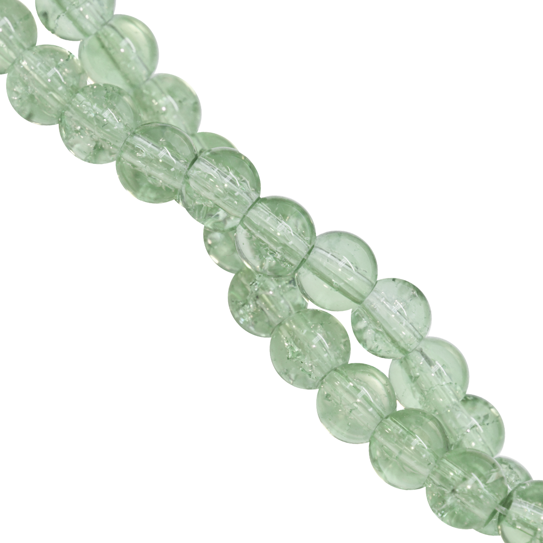 Marble Style Glass Beads, Cracked, 4mm, Approx 190 pcs per strand, Available in Multiple Colours