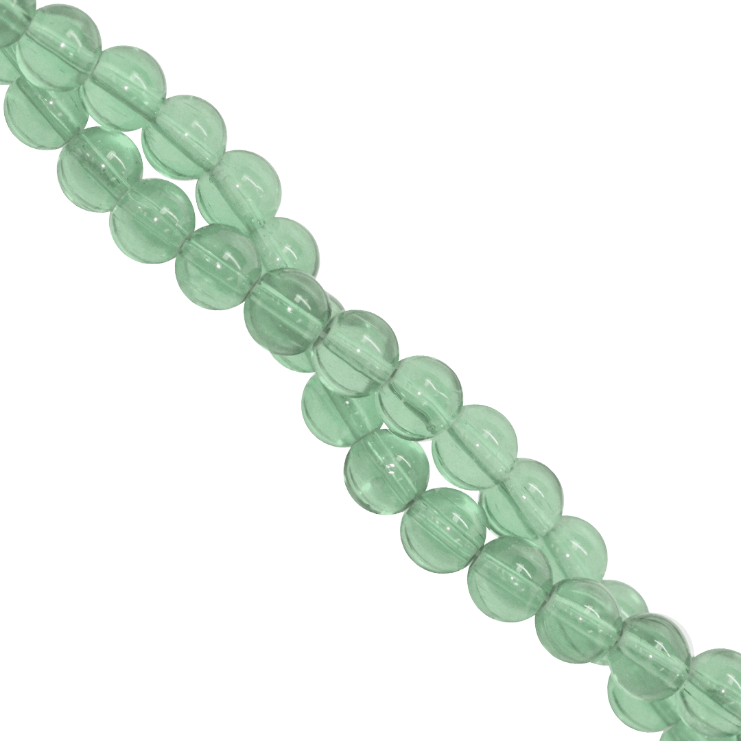 Clear Glass Beads, 8mm, Approx 95 pcs per strand, Available in Multiple Colours