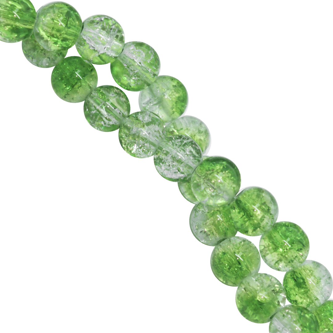 Marble Style Glass Beads, Cracked, 8mm, Approx 95 pcs per strand, Available in Multiple Colours