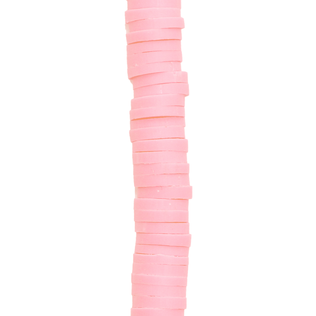 Heishi Beads, Flat Disk Polymer Clay Beads, 6mm, Available in Multiple Colours