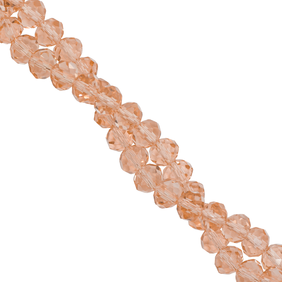Glass Crystal Beads, Rondelle, Faceted, 6mm, Approx 80 pcs per strand, Available in Multiple Colours