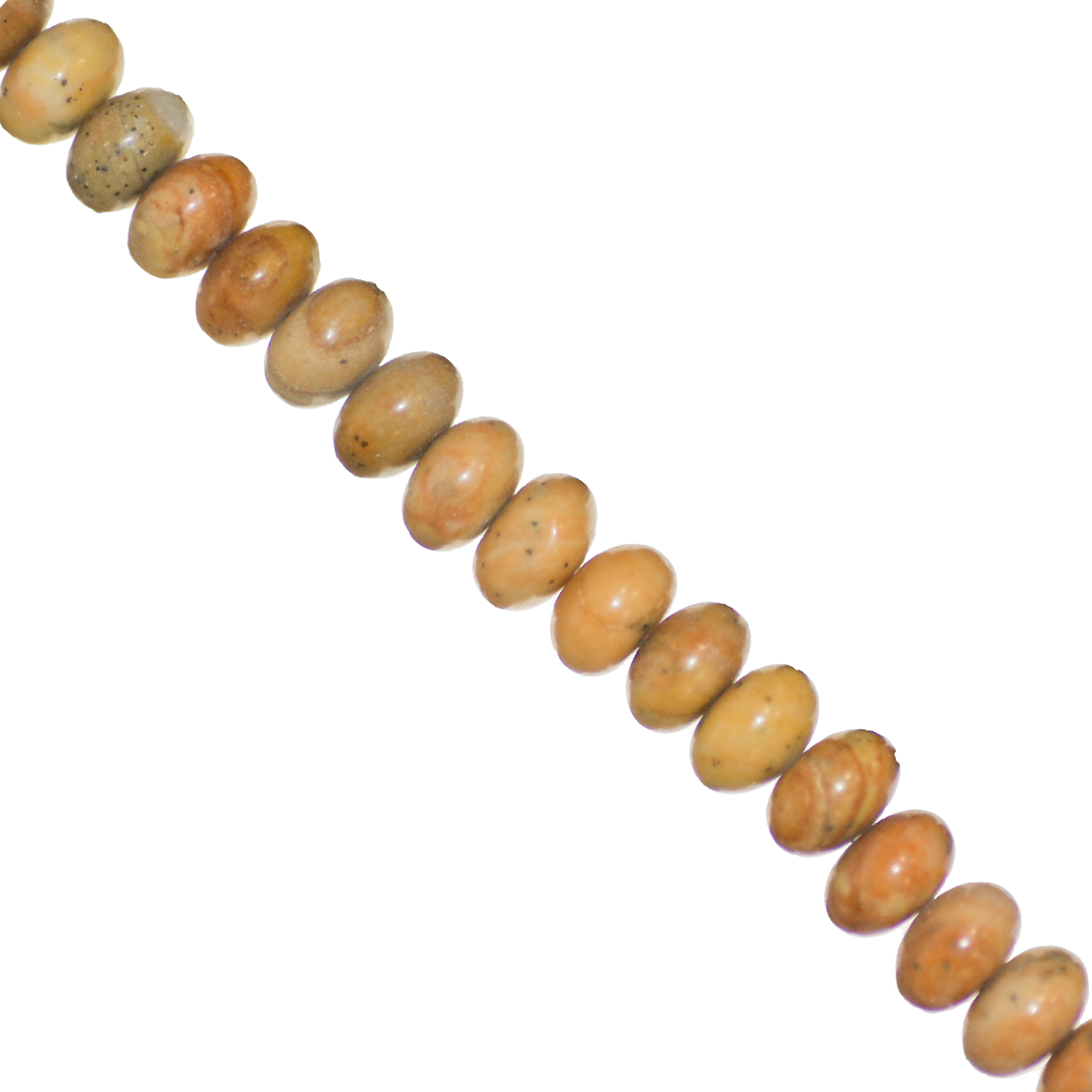 Rondelle Semi-Precious Stone, 8mm x 5mm, 70 pcs per strand - Available in 20 Stones