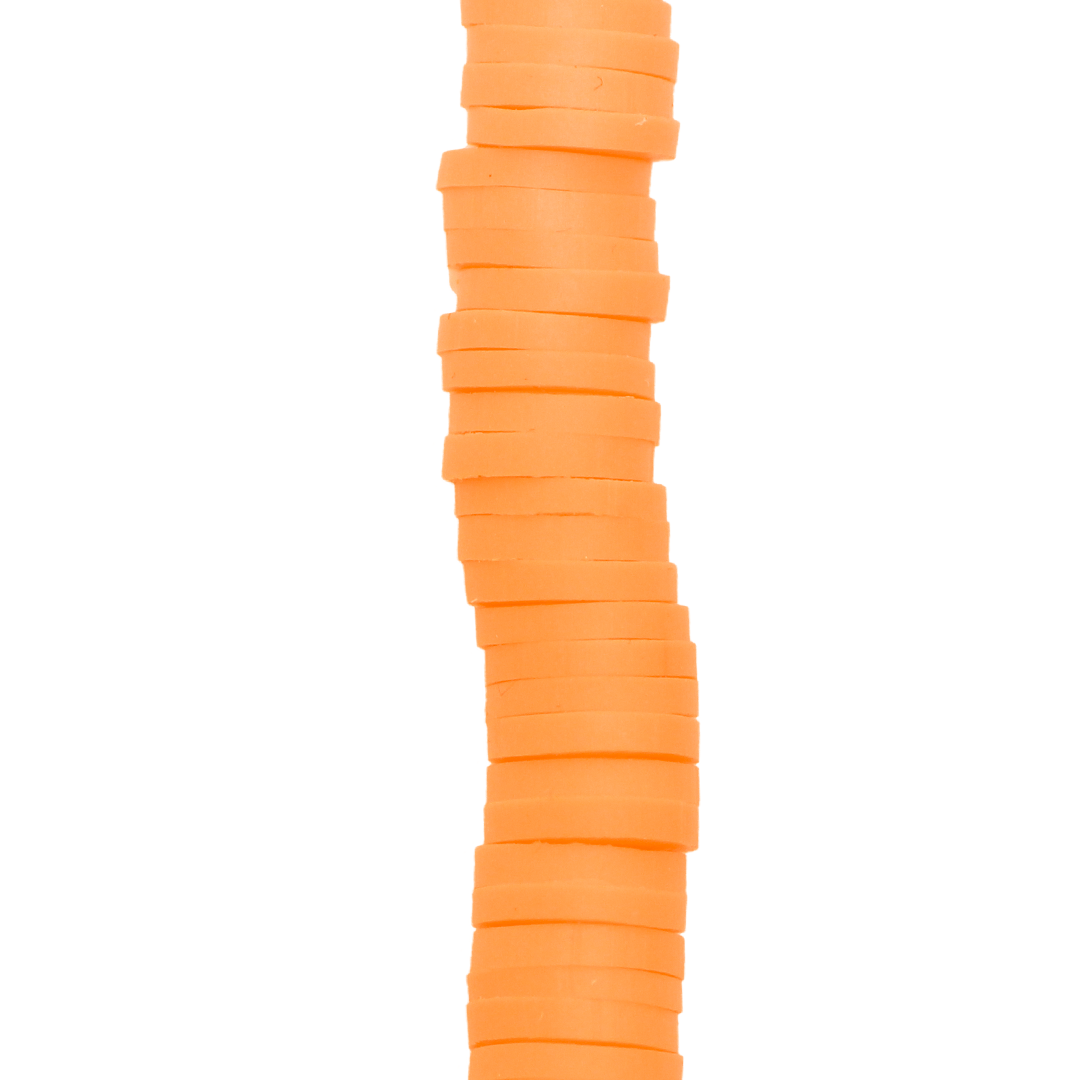 Heishi Beads, Flat Disk Polymer Clay Beads, 6mm, Available in Multiple Colours