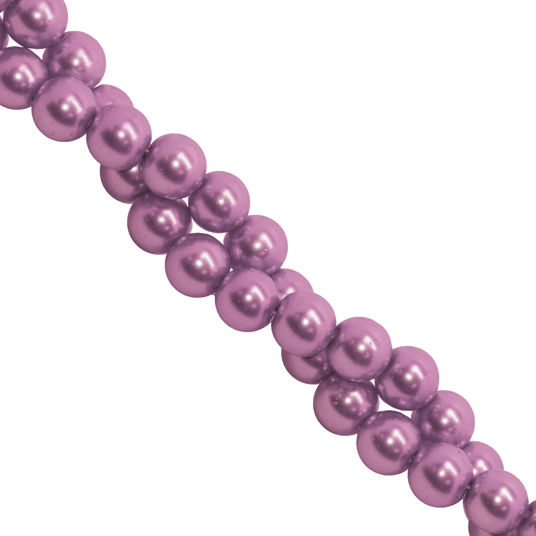 Glass Pearls, 4mm, Approx 200 pcs per strand, Available in Multiple Colours