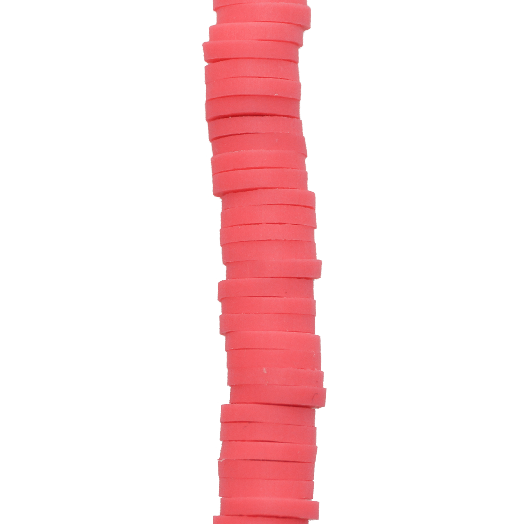 Heishi Beads, Flat Disk Polymer Clay Beads, 6mm, Available in Multiple Colours