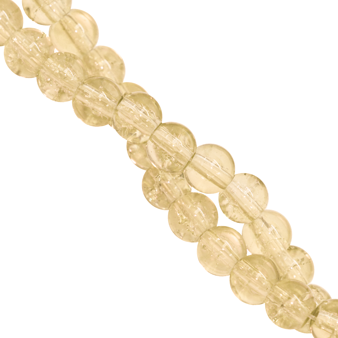 Marble Style Glass Beads, Cracked, 4mm, Approx 190 pcs per strand, Available in Multiple Colours