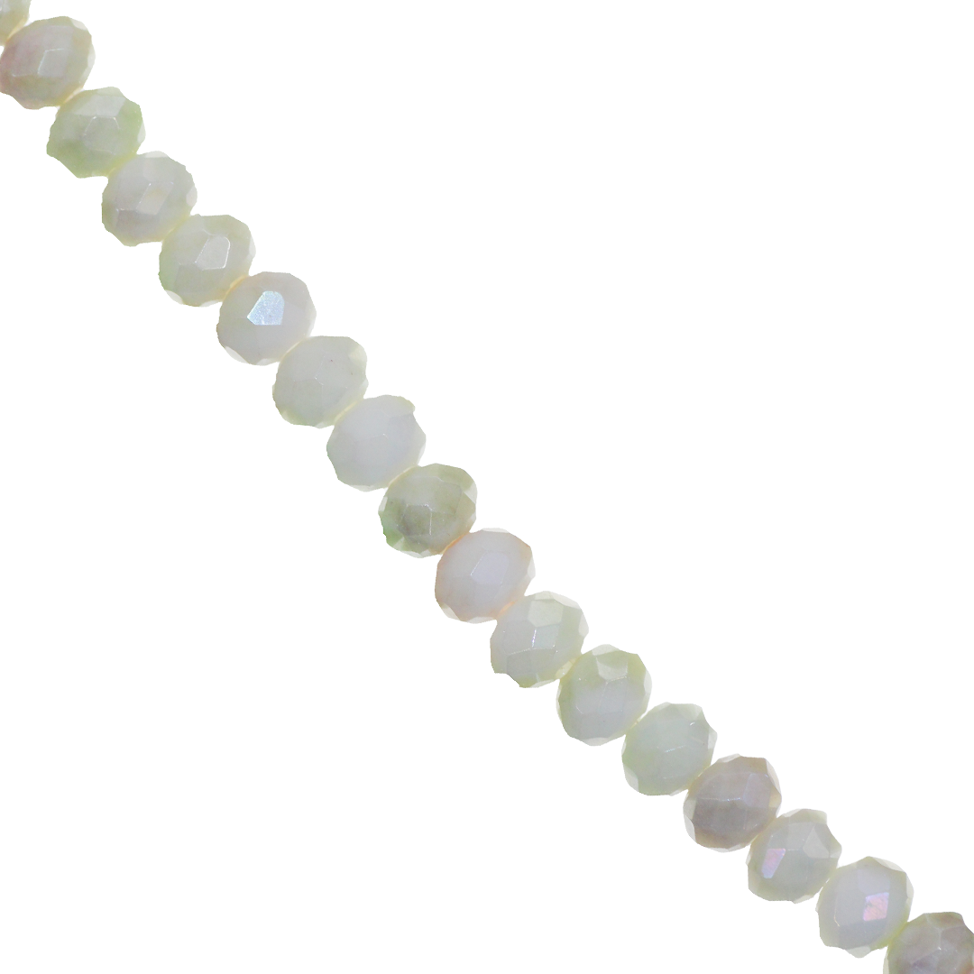 Crystal Glass Beads, Faceted, Rondelle, 7.5mm, Approx 60 pcs per strand, Available in Multiple Colours