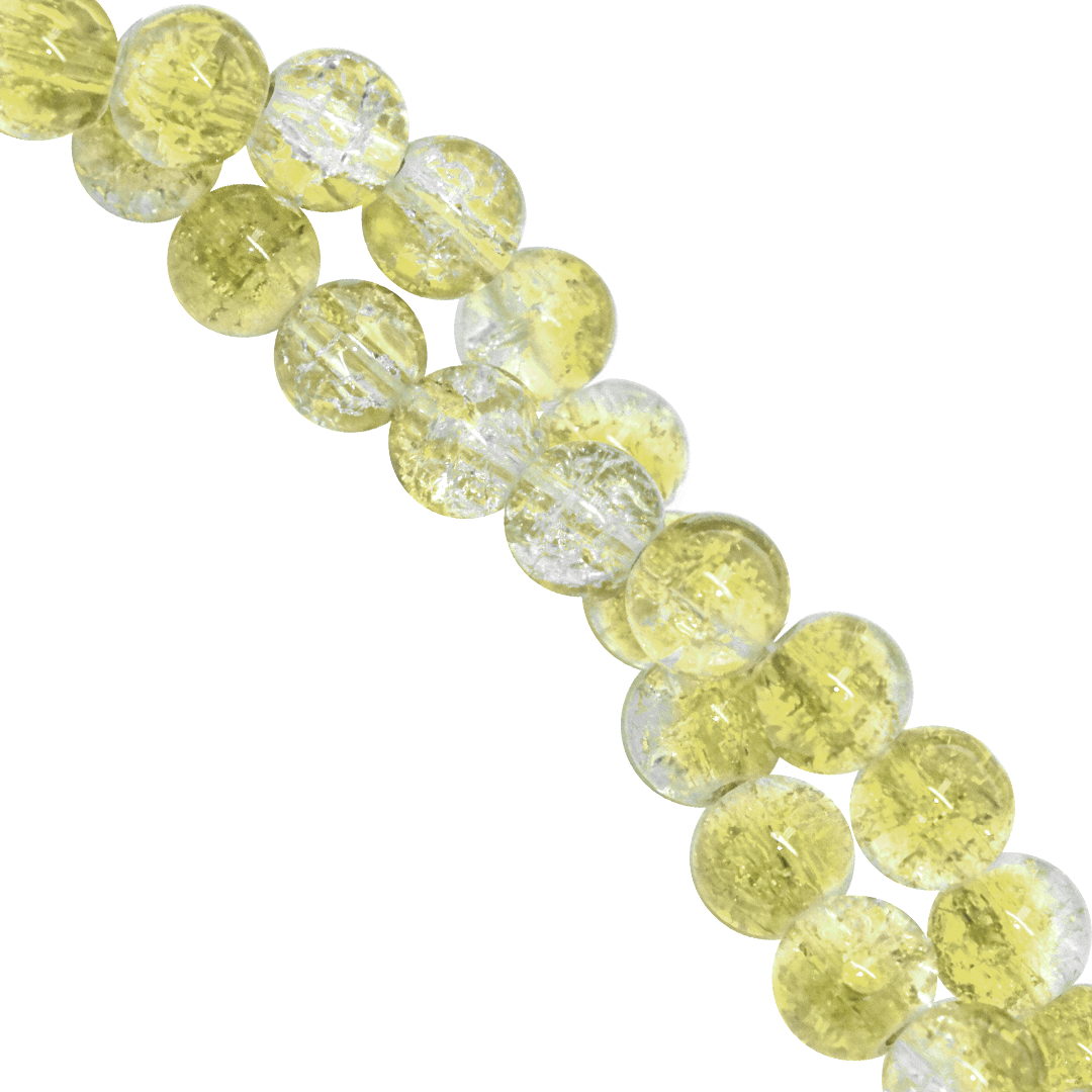 Marble Style Glass Beads, Cracked, 4mm, Approx 190 pcs per strand, Available in Multiple Colours