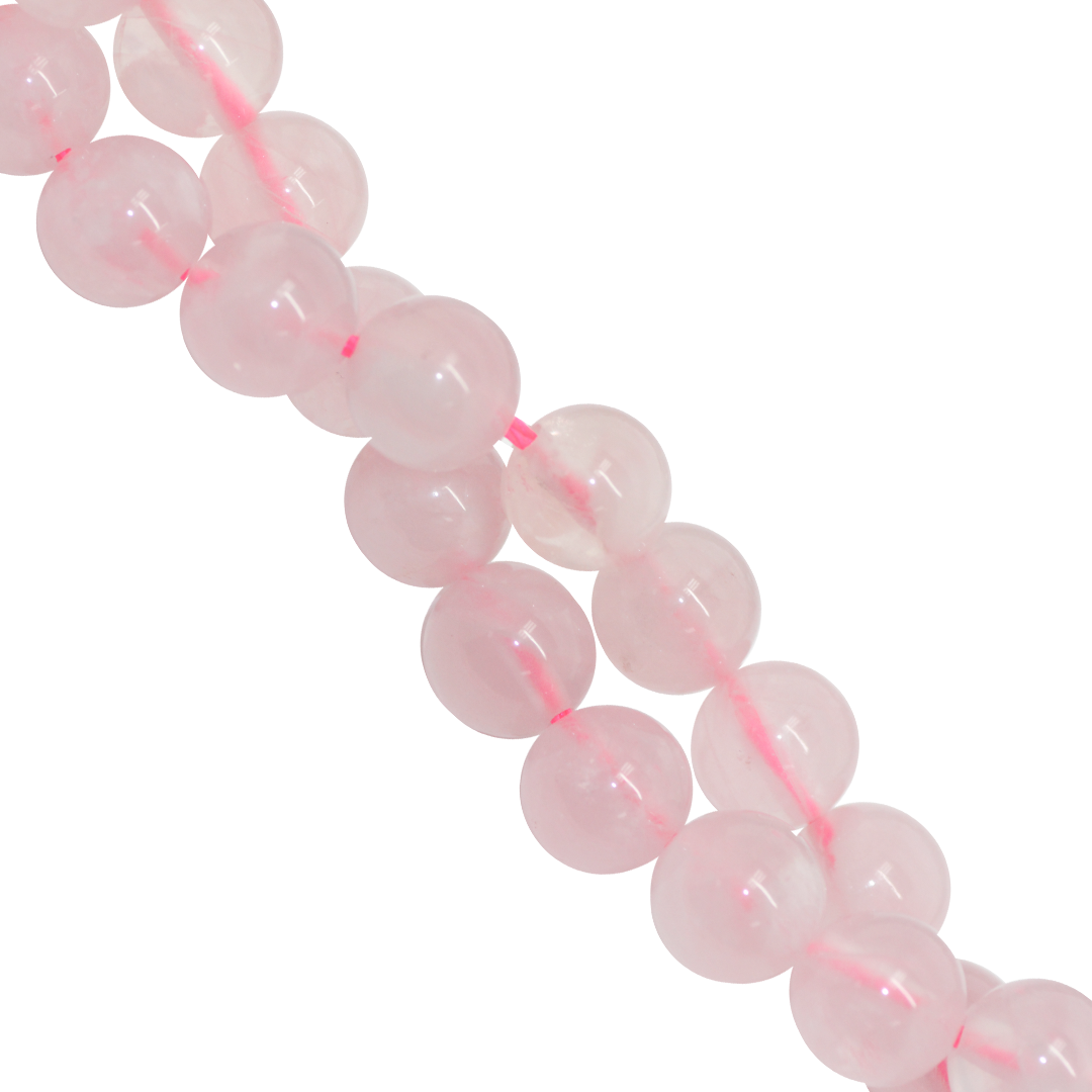 Clear Madagascar Rose Quartz (A), Semi-Precious Stone, Available in Multiple Sizes