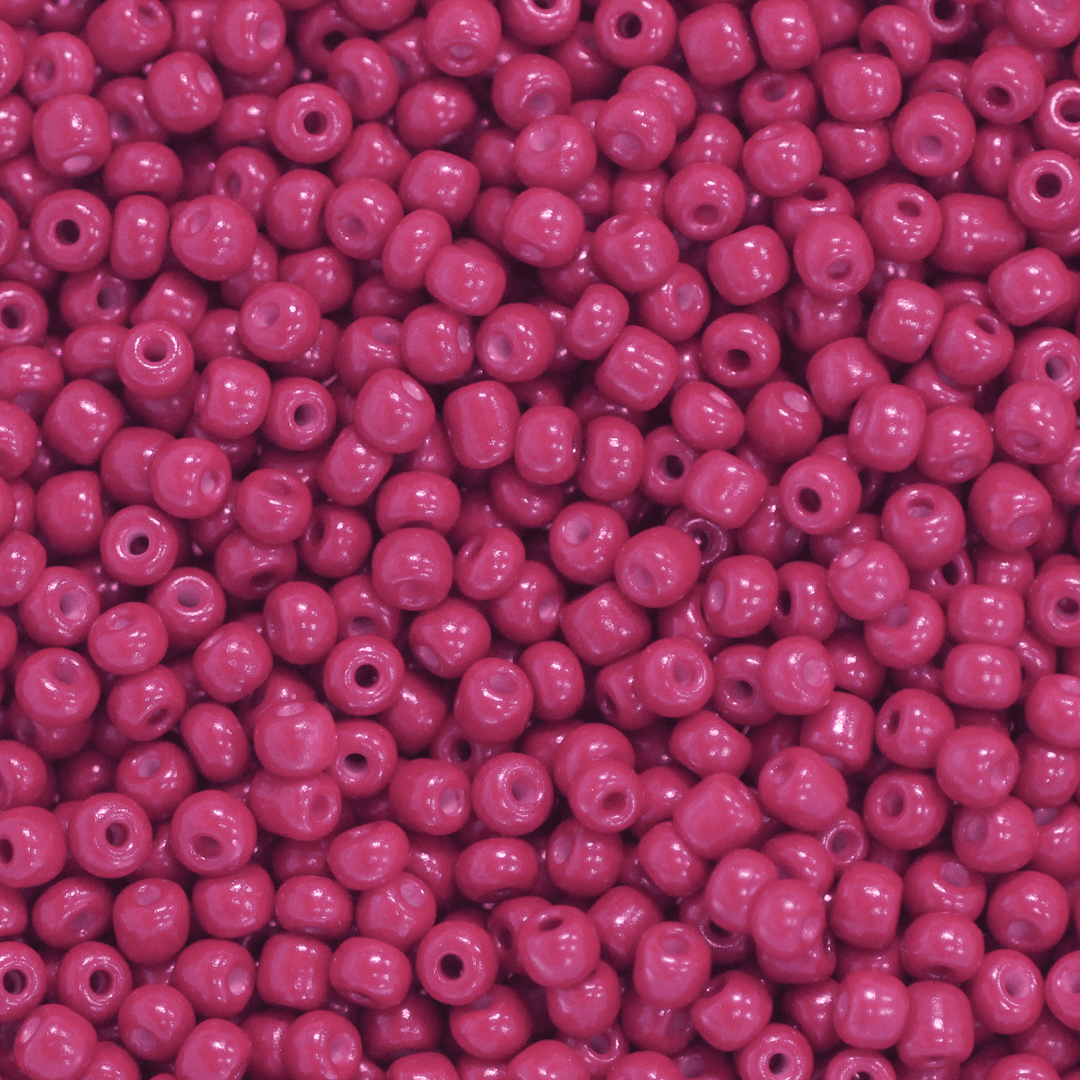 Seed Bead Bulk Bags - 8/0 - Magenta Opaque - 448g/13,000pcs