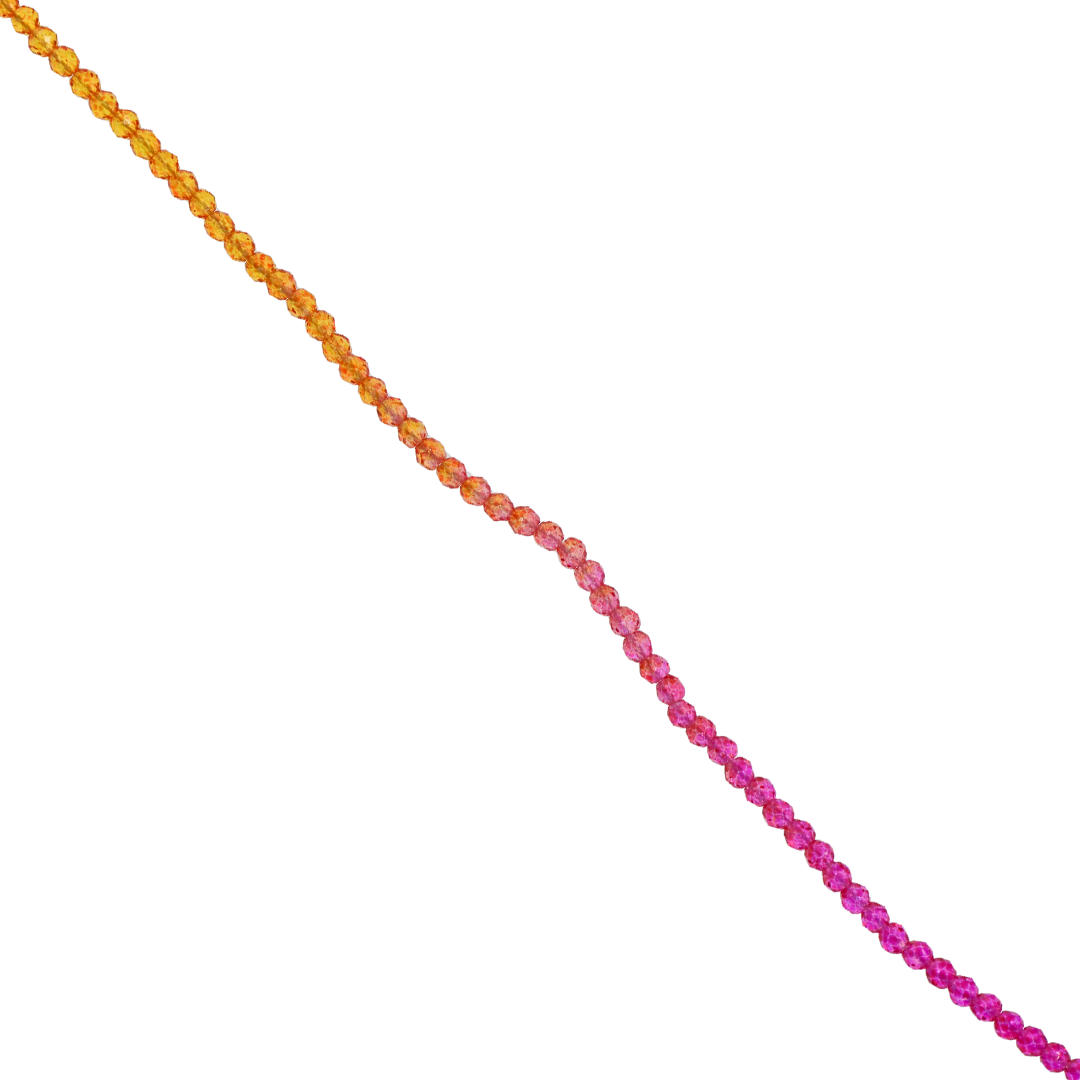 Glass Crystal Beads, Faceted, Round, 2mm, Approx 170 pcs per strand, Available in Multiple Colours