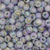 Plastic Beads Bulk Bag, Splatter Gold Lines, Large Hole, 10mm, Sold Per pkg of Approx 180
