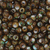Plastic Beads Bulk Bag, Splatter Gold Lines, Large Hole, 10mm, Sold Per pkg of Approx 180