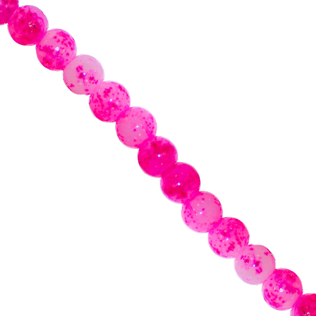 Marble Style Glass Beads, Tie Dyed, 4mm, Approx 190 pcs per strand, Available in Multiple Colours