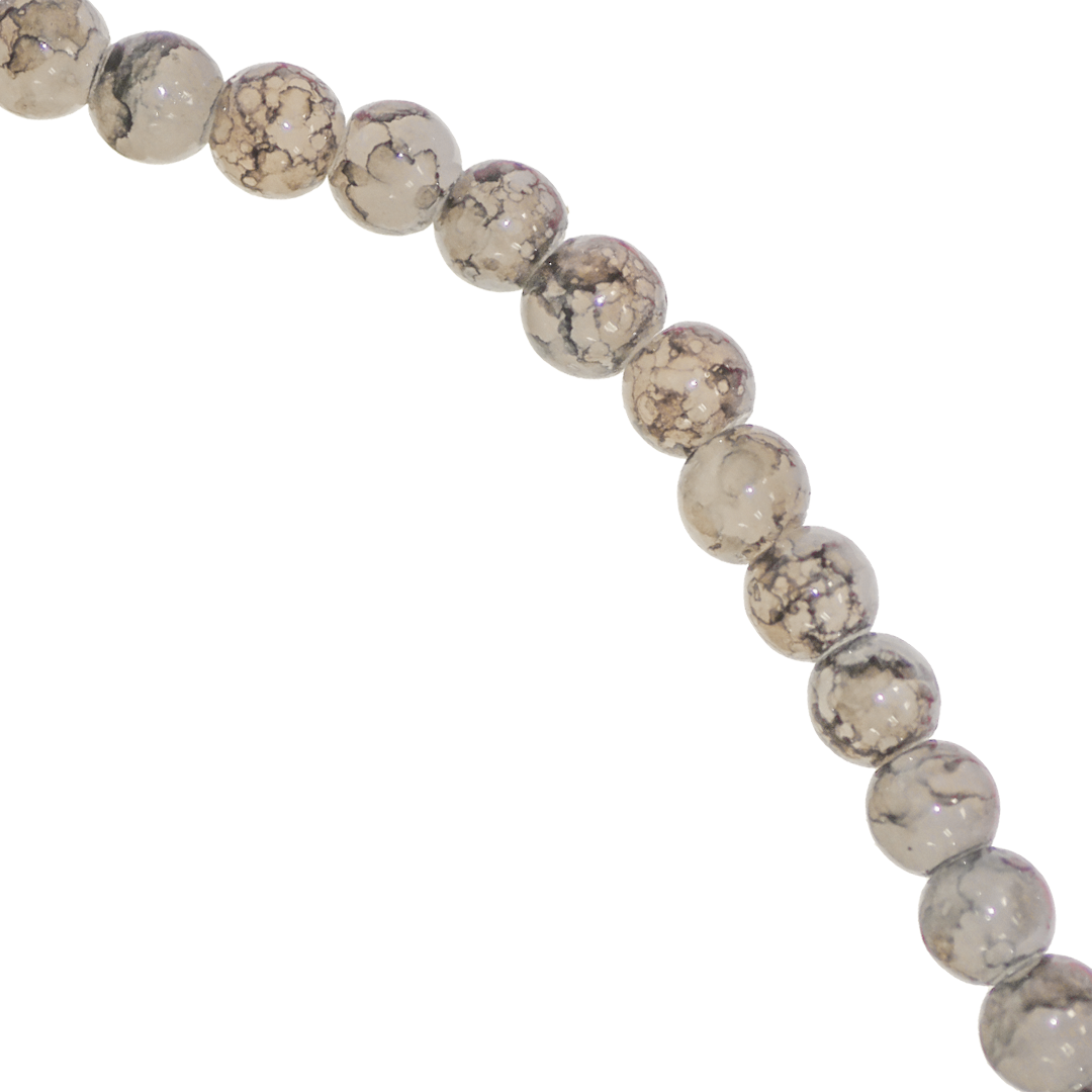 Glass Beads, Cracked, Tie Dye, 4mm, Approx 180 pcs per strand, Available in Multiple Colours