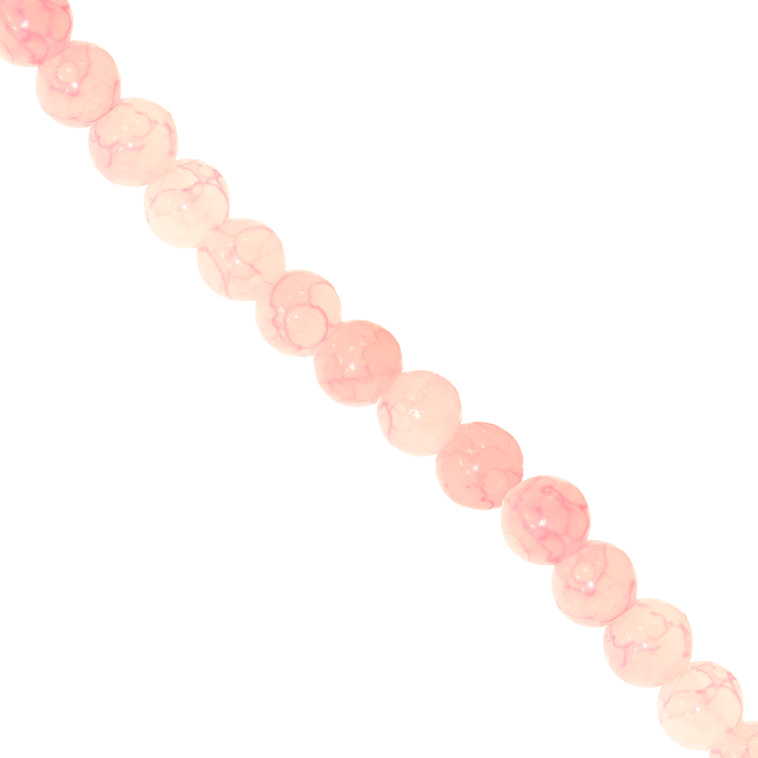 Glass Beads, Cracked, Tie Dye, 4mm, Approx 180 pcs per strand, Available in Multiple Colours