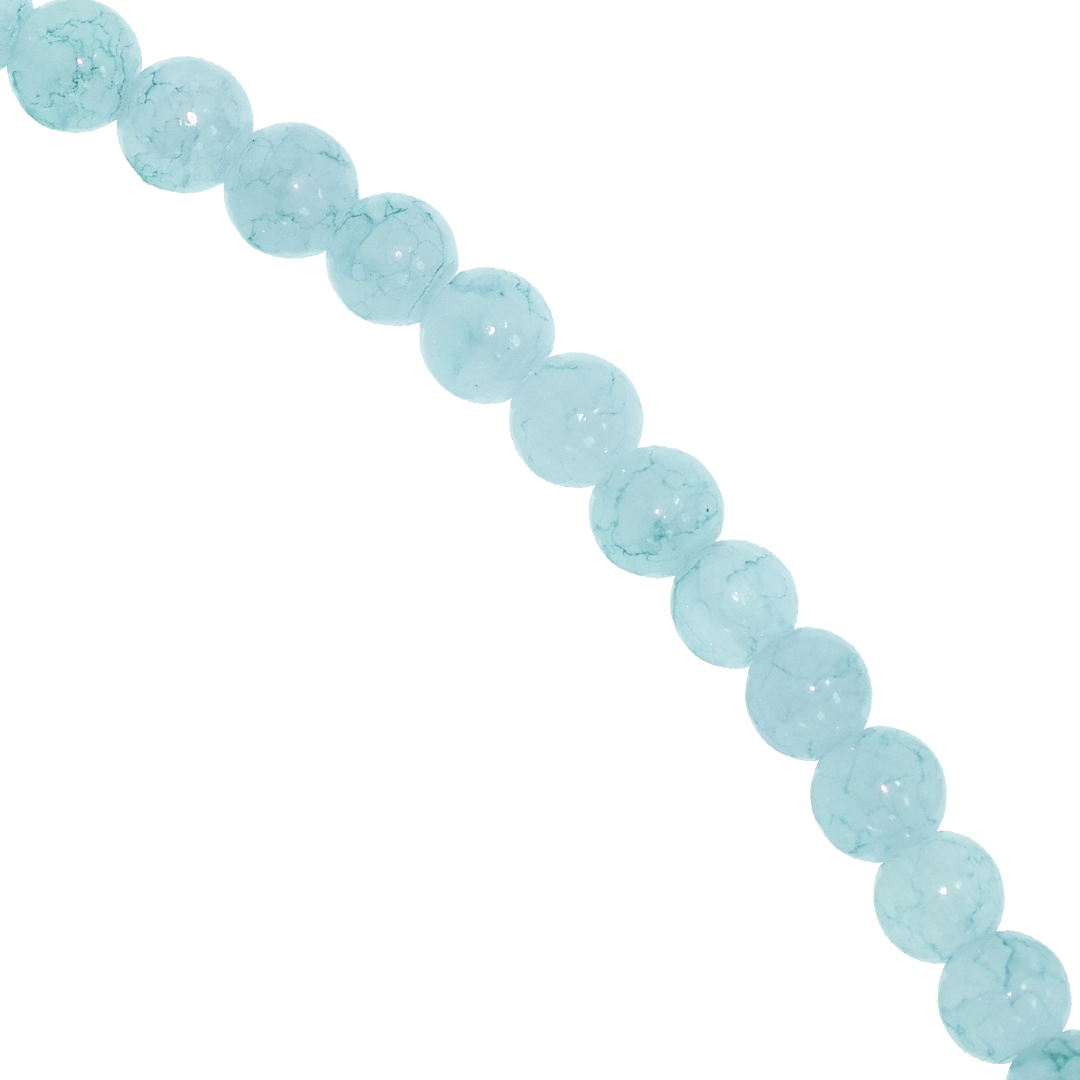 Glass Beads, Cracked, 4mm, Approx 190 pcs per strand, Available in Multiple Colours