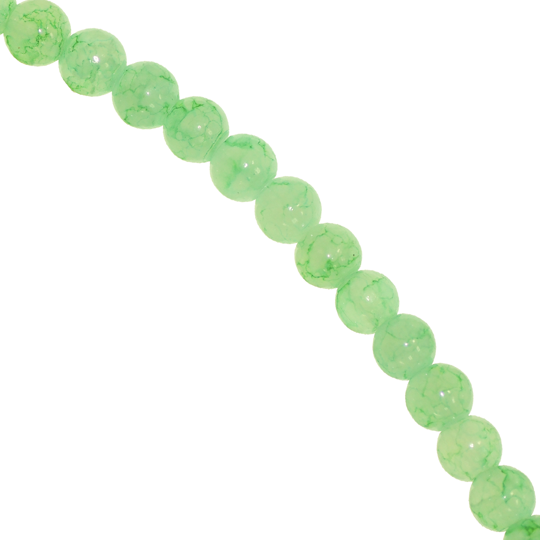 Glass Beads, Cracked, 4mm, Approx 190 pcs per strand, Available in Multiple Colours