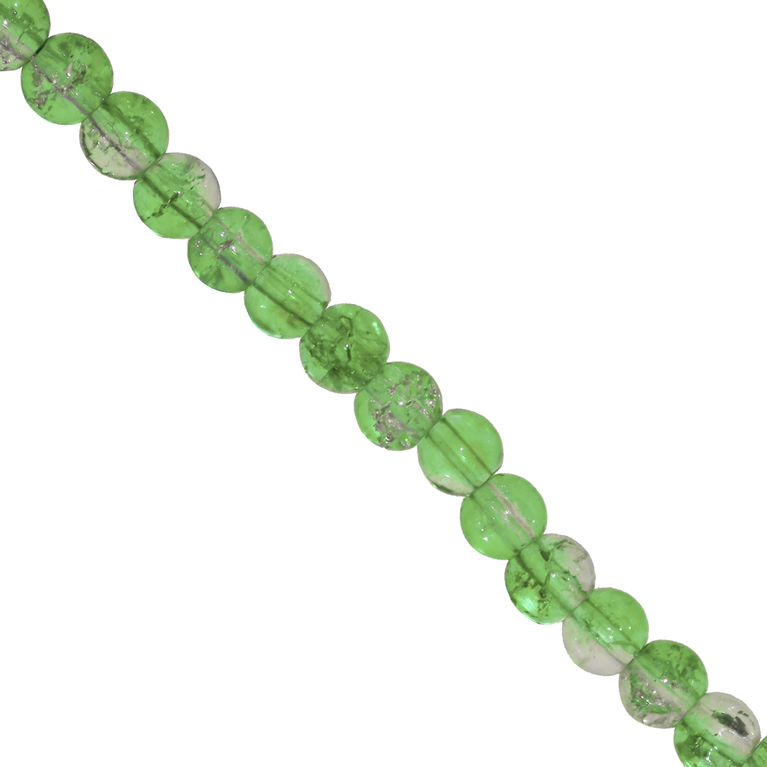 Marble Style Glass Beads, Cracked, 4mm, Approx 190 pcs per strand, Available in Multiple Colours