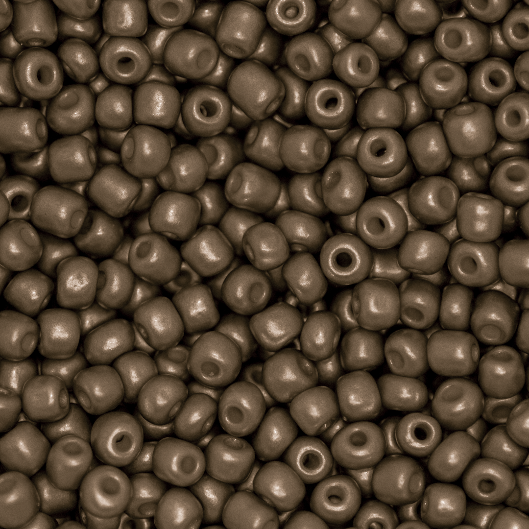 Seed Bead Bulk Bags - 8/0 - Dark Bronze Metallic - 449g/13,000pcs