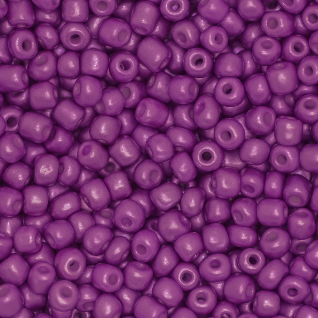 Seed Bead Bulk Bag - 11/0 - Purple Grape Opaque- 448g/40,000pcs