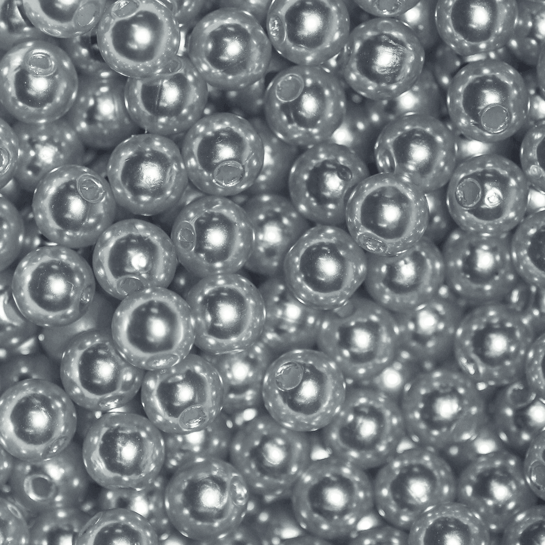 Plastic Pearl Bead Bulk Bag - Pearl Beads - Available in Multiple Colours & Sizes - 1 Bulk Bag
