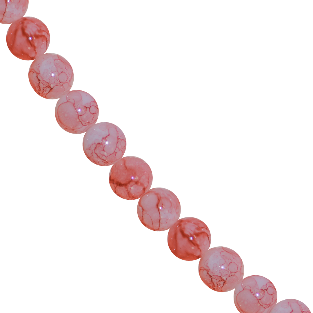 Marble Style Glass Beads, Opaque, 3mm, Approx 240 pcs per strand, Available in Multiple Colours