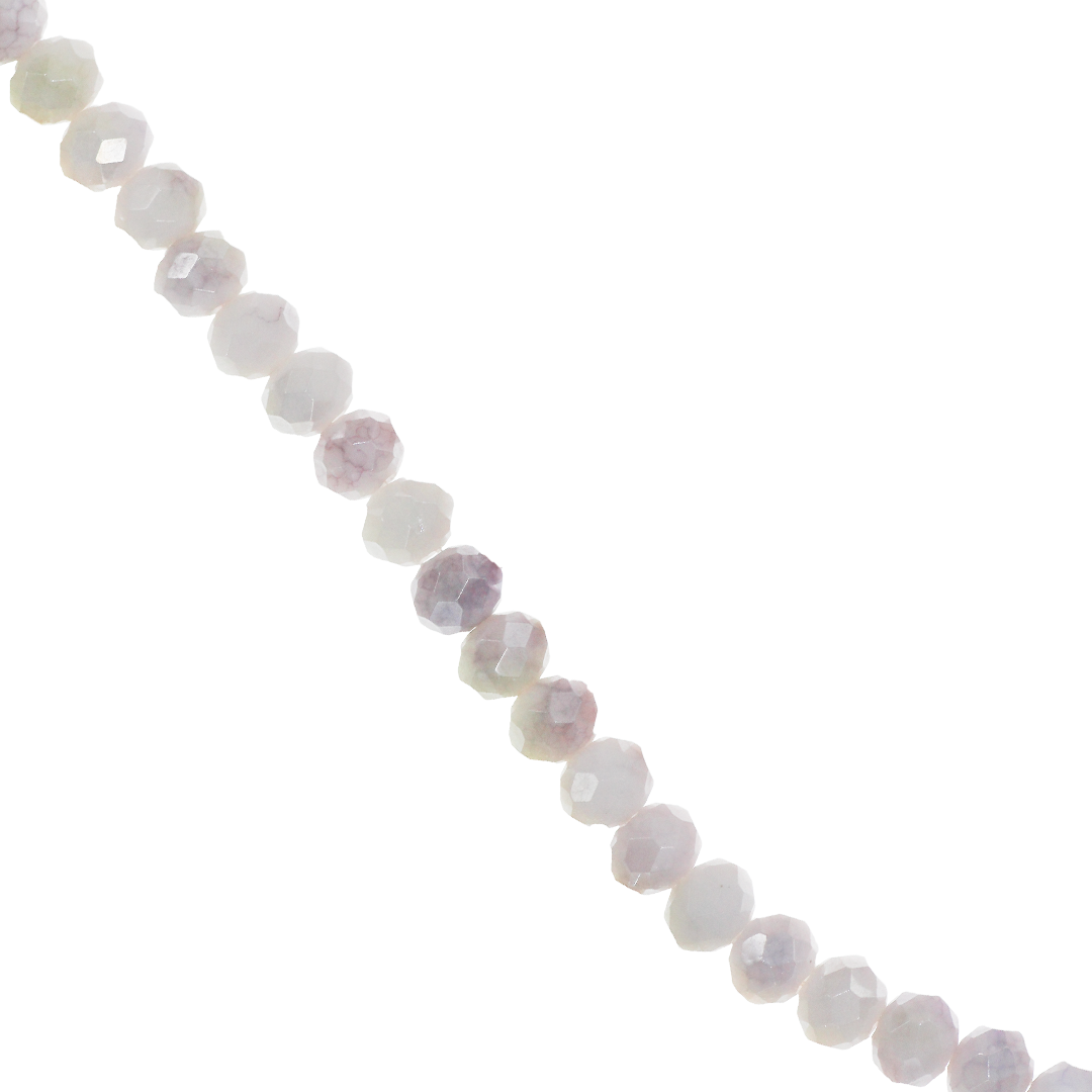Crystal Glass Beads, Faceted, Rondelle, 6mm, Approx 80 pcs per strand, Available in Multiple Colours
