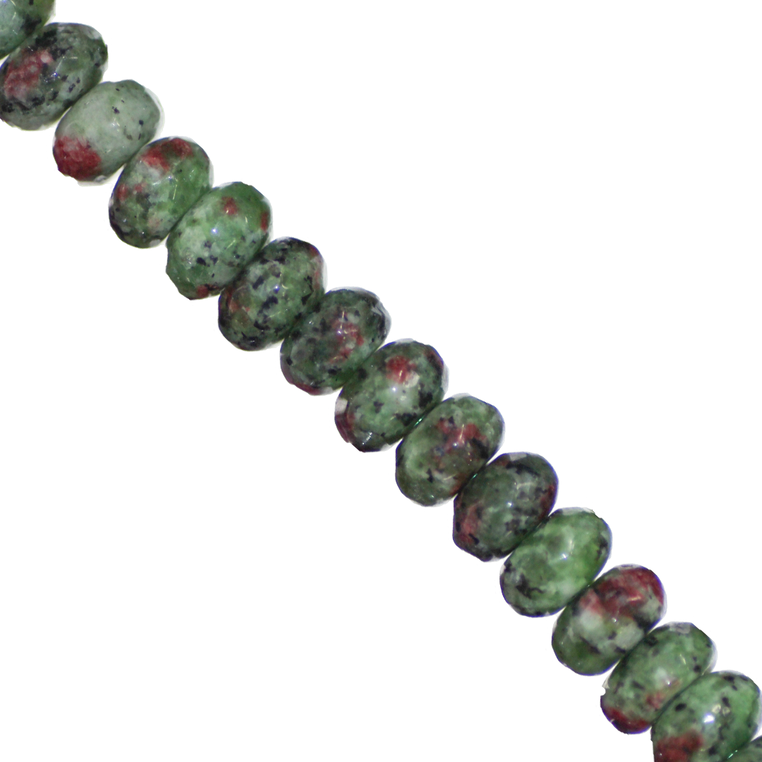 Dyed Agate, Rondelle Faceted, Semi-Precious Stone, 8mm x 5mm, 65 pieces per strand, Available in a Variety of Colours