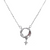 Necklace, Cubic Zirconia Moon & Star, 925 Sterling Silver, Round, 15.5" + 2" extension - 1pc