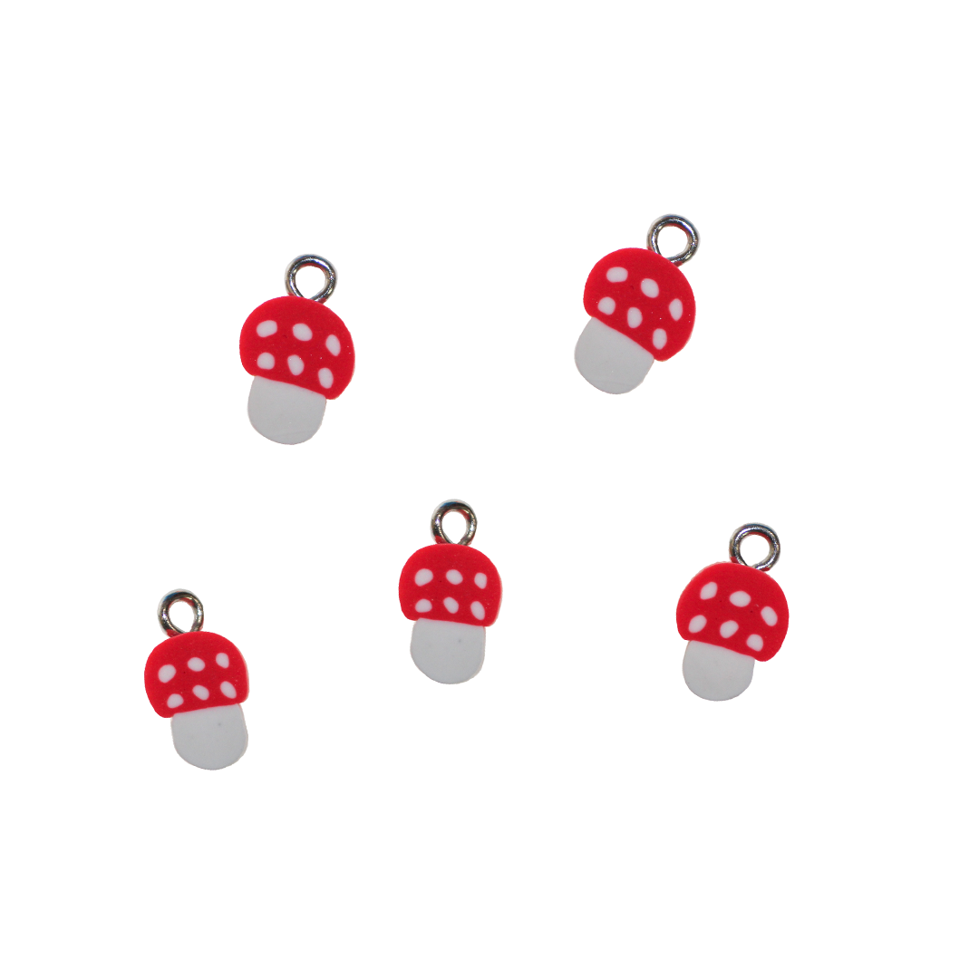 Polymer Clay Charm, Approx 12-14mm x 8-10mm, Sold Per pkg of 12, Available in Multiple Styles