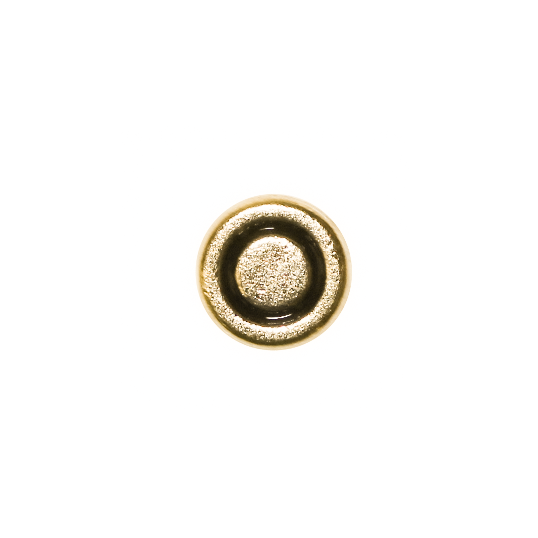 Spacer, Alphabet, Round, Flat, Gold, Alloy, 8mm, Sold Per pkg of 5