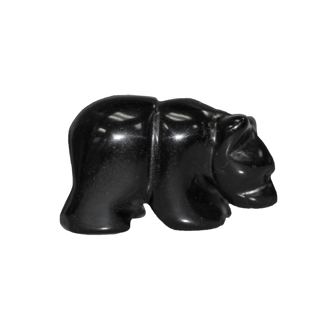 Bear Stone, Semi-Precious Stone, Approx 49mm x 30mm, No Hole, Sold Per pkg of 1, Available in Multiple Gemstones