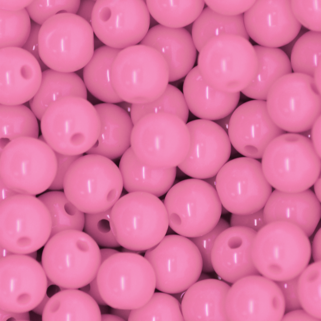 Plastic Beads Bulk Bag, Round Opaque , 10mm, Sold Per pkg of Approx 350, Available in Multiple Colours