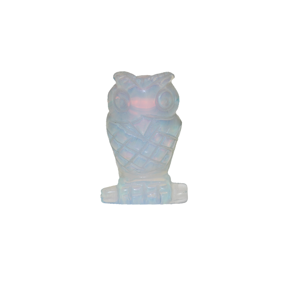 Owl Stone, Semi-Precious Stone, Approx 39mm x 25mm, No Hole, Sold Per pkg of 1, Available in Multiple Gemstones
