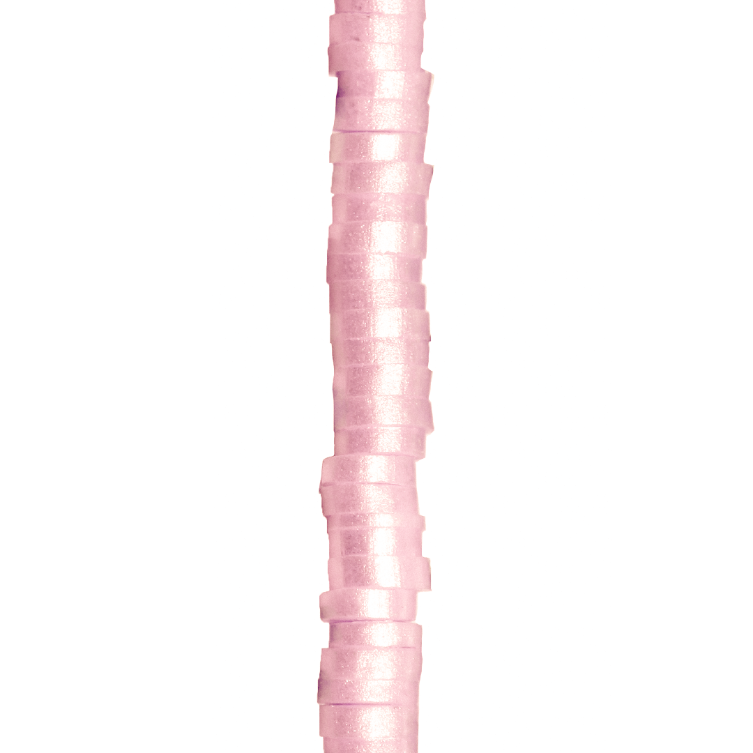 Heishi Beads, Shiny, Flat Disk Polymer Clay Beads, 6mm, Available in Multiple Colours