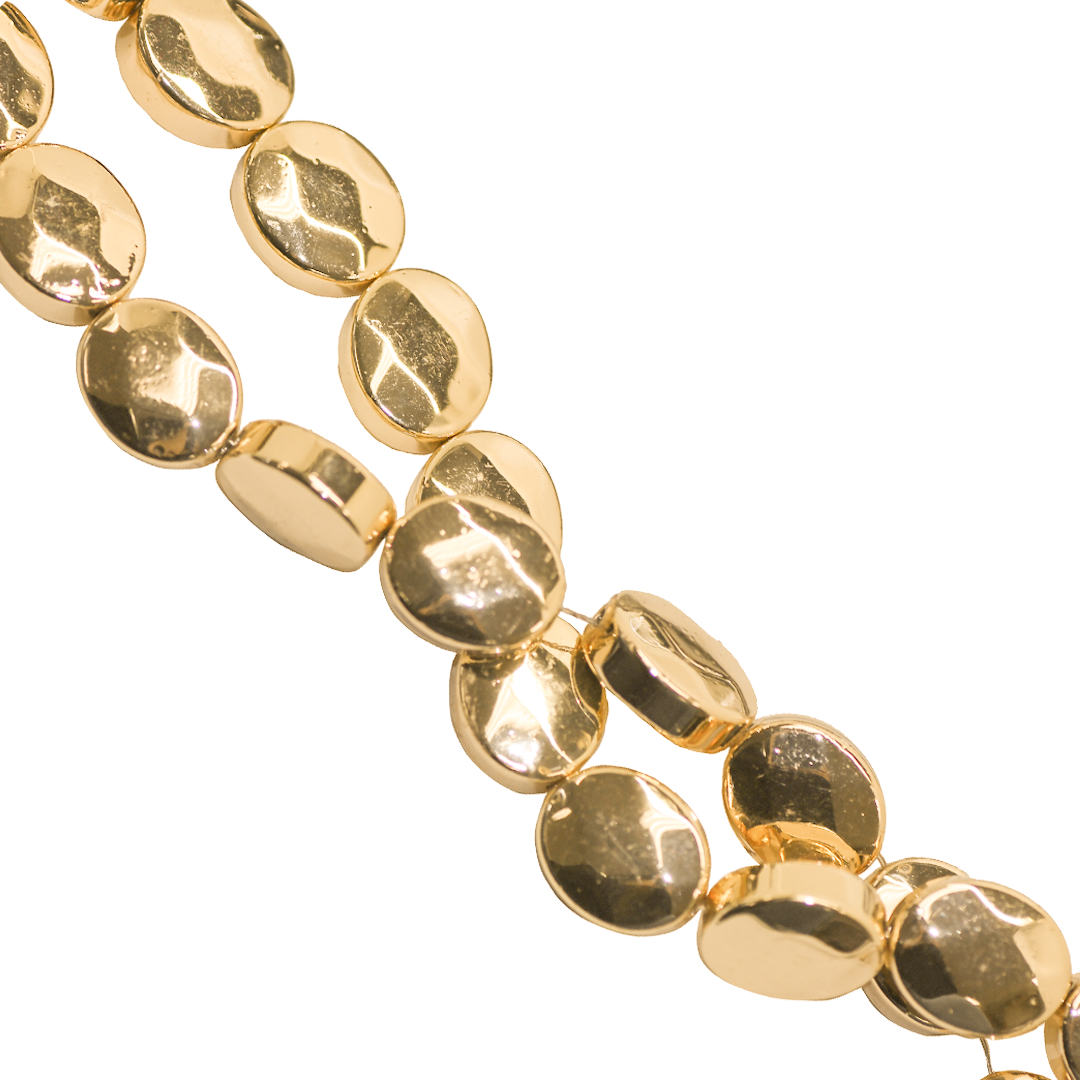 Hematite, Faceted, Oval, Semi-Precious Stone, 10mm x 8.5mm, Approx 38 pcs per strand, Available in Multiple Colours