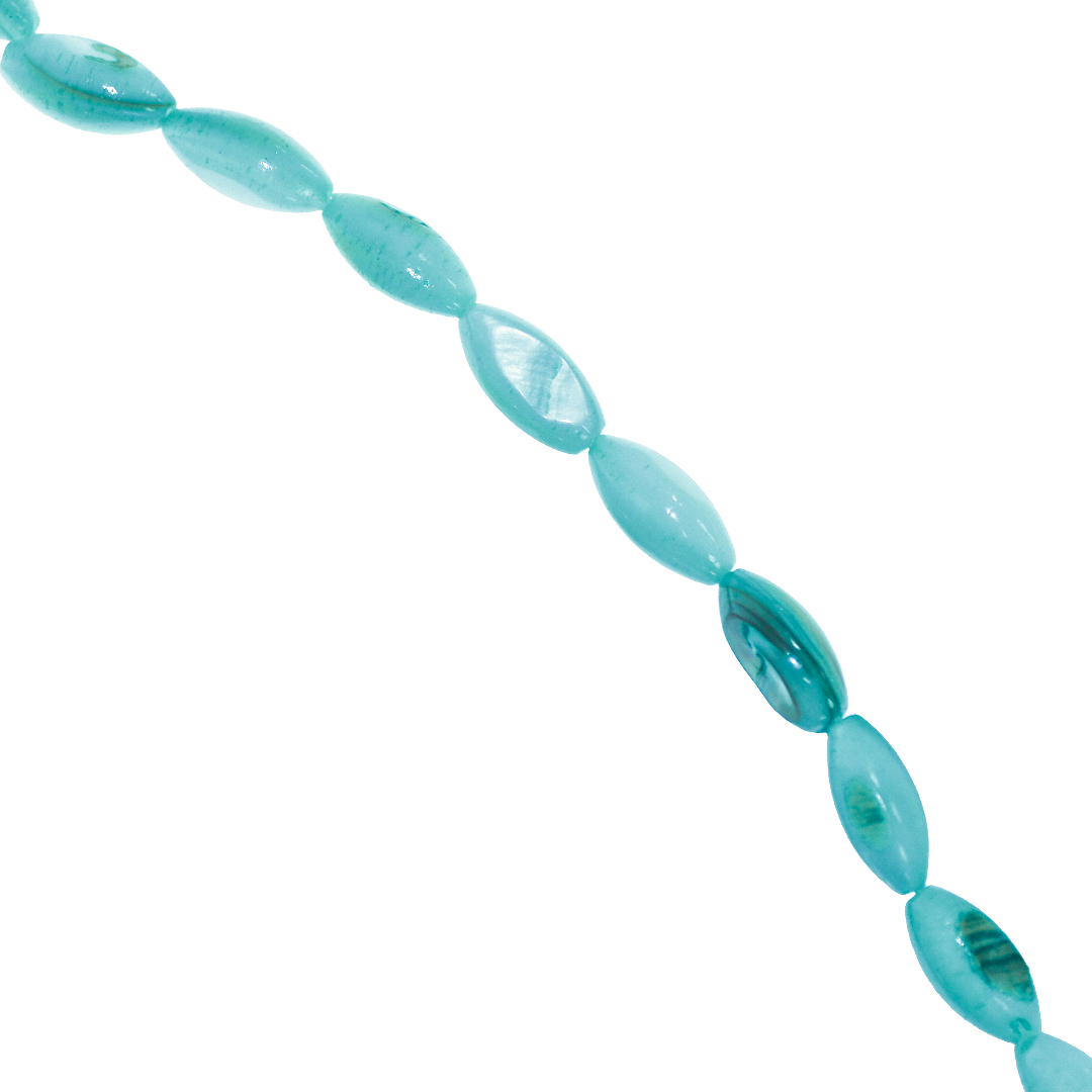 Shell Beads, Dyed, Oval, 3mm x 5mm, Approx 75 pcs per strand, Available in Multiple Colours