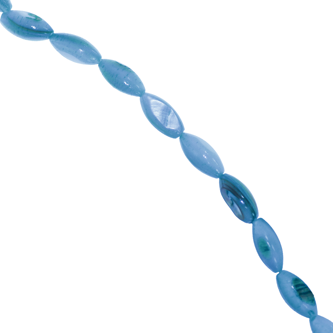 Shell Beads, Dyed, Oval, 3mm x 5mm, Approx 75 pcs per strand, Available in Multiple Colours