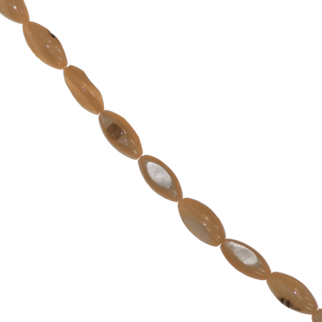 Shell Beads, Dyed, Oval, 3mm x 5mm, Approx 75 pcs per strand, Available in Multiple Colours