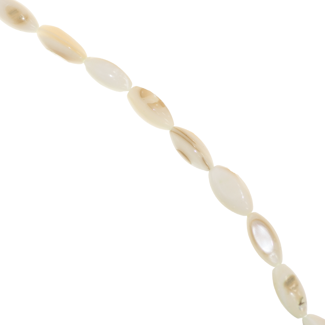 Shell Beads, Dyed, Oval, 5mm x 11mm, Approx 30 pcs per strand, Available in Multiple Colours