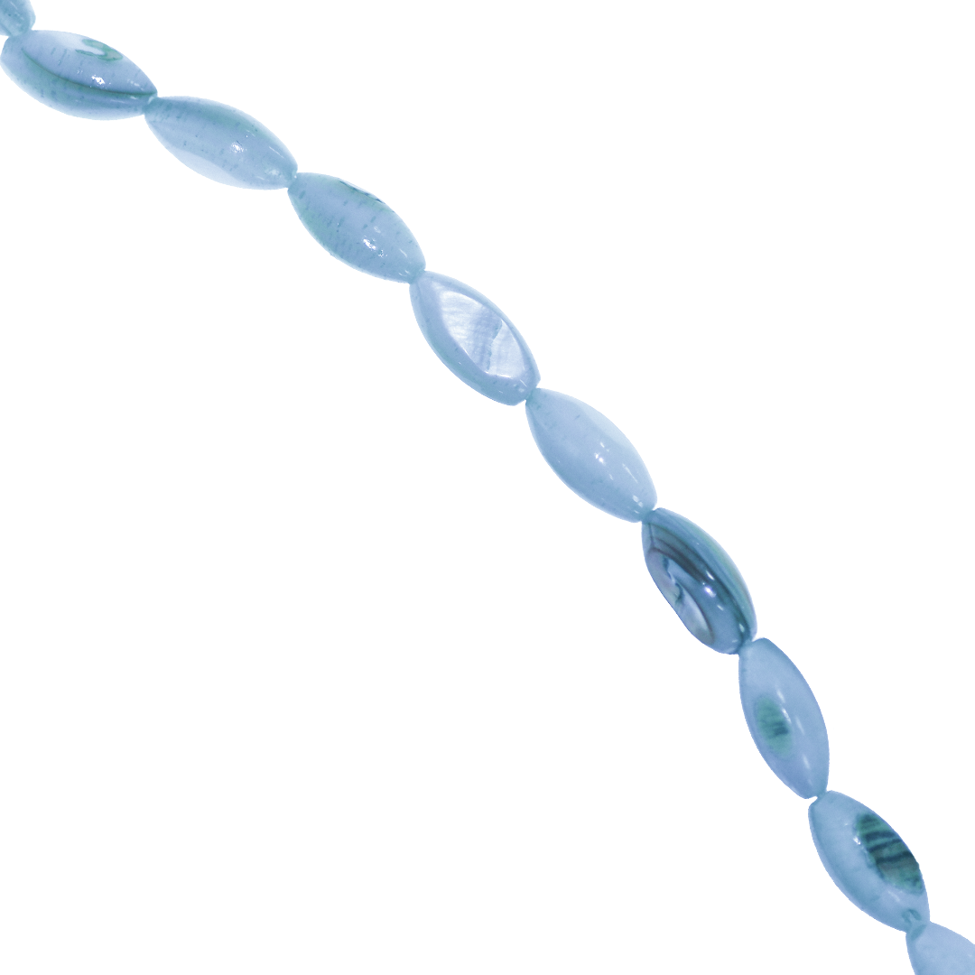 Shell Beads, Dyed, Oval, 3mm x 5mm, Approx 75 pcs per strand, Available in Multiple Colours