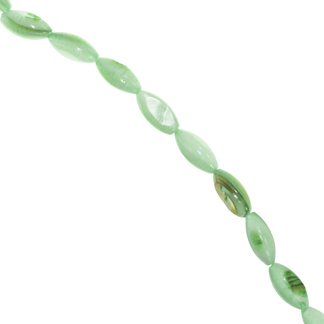 Shell Beads, Dyed, Oval, 3mm x 5mm, Approx 75 pcs per strand, Available in Multiple Colours