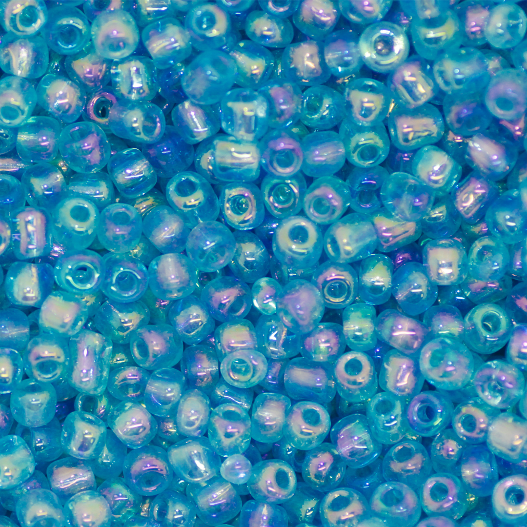Seed Bead Bulk Bag - 8/0 -  Pacific Blue Luster - 448g/13,000pcs