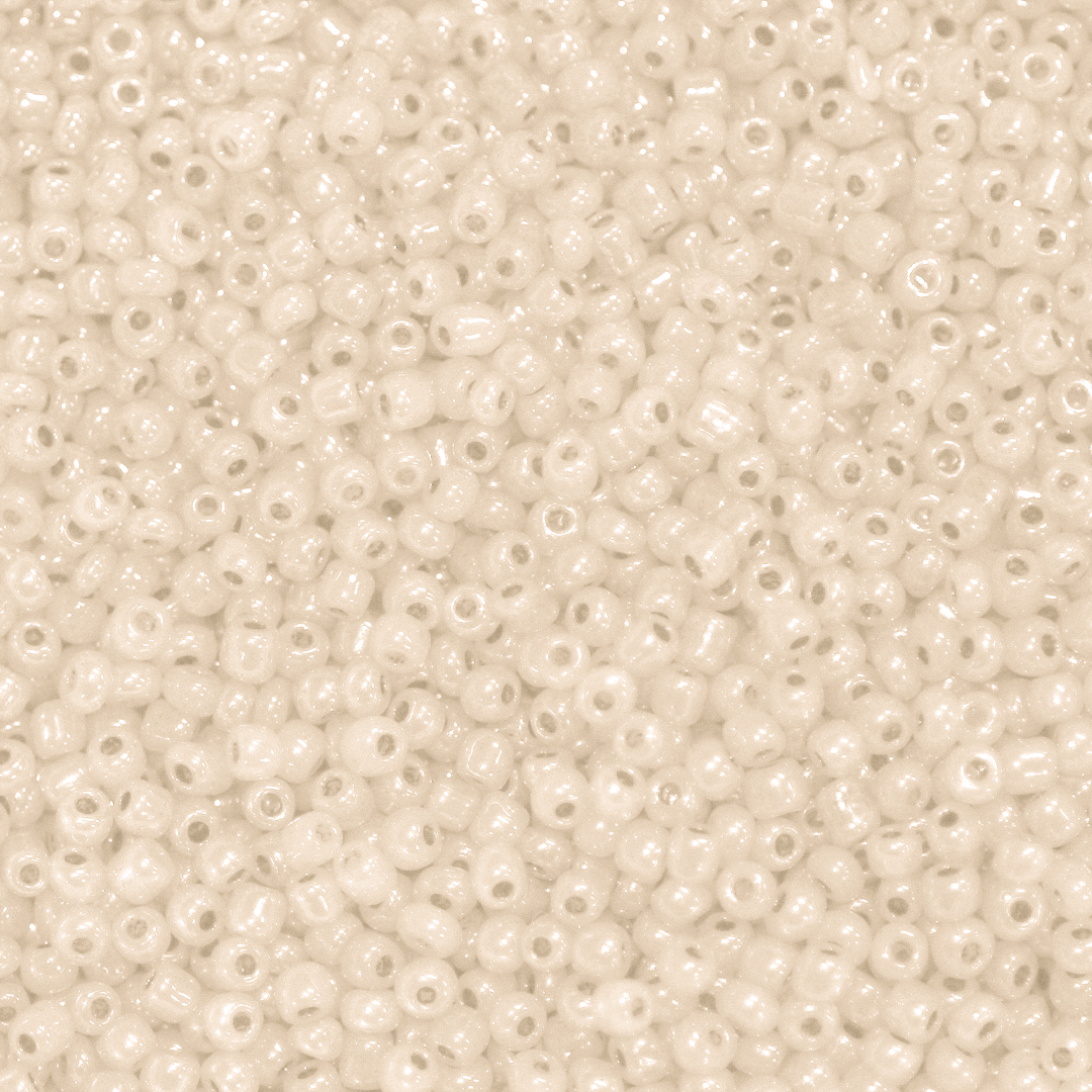 Seed Bead Bulk Bag - 8/0 - Pale Peach Ceylon - Approx 448g/13,000pcs
