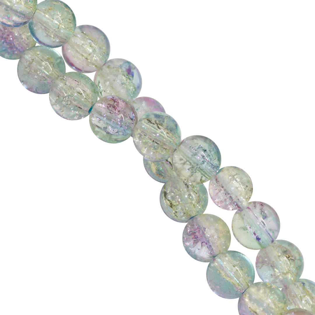 Fancy Glass Beads, 8mm, Approx 95 pcs per strand, Available in Multiple Colours