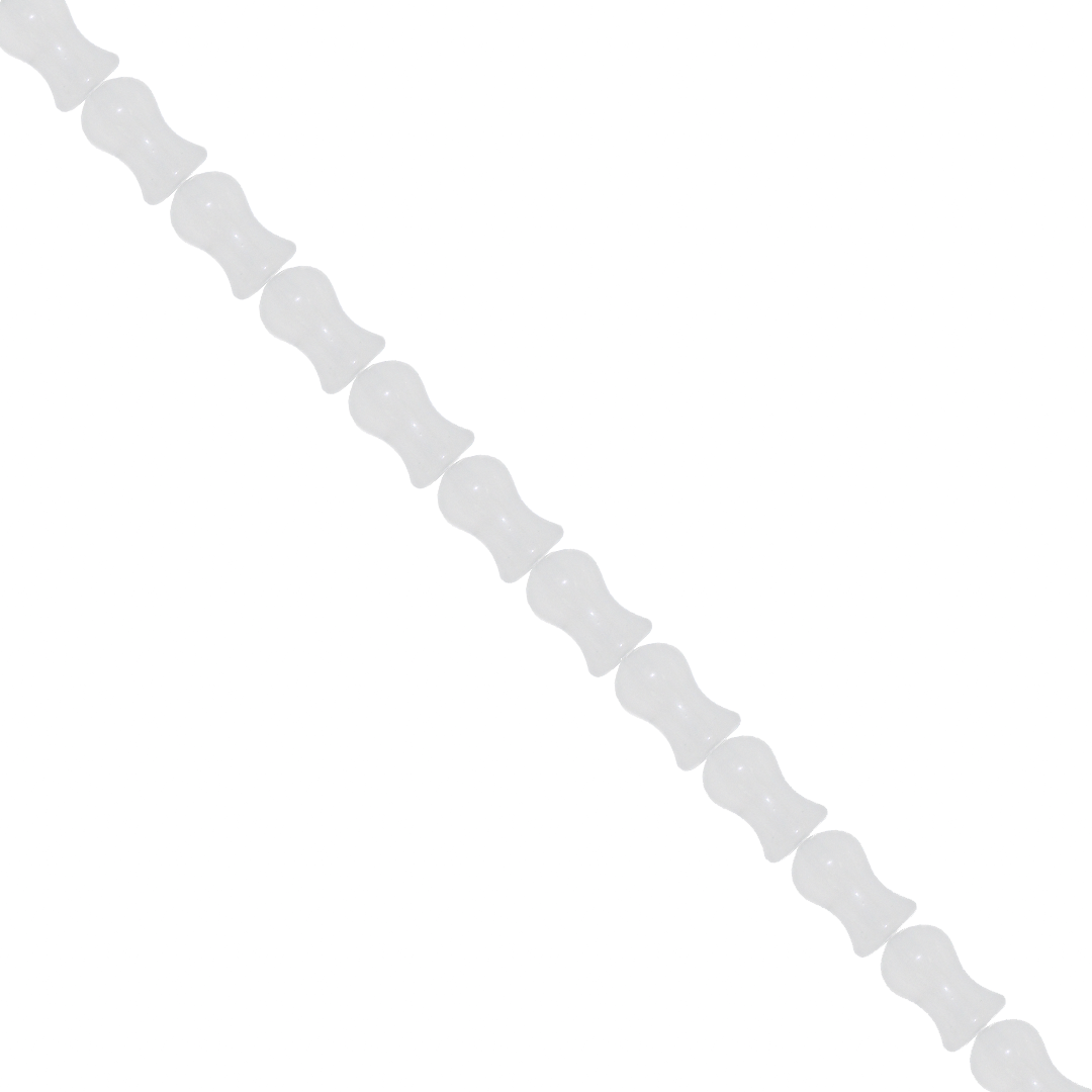Glass Beads, Pawn, Ice, 6mm x 10mm, Approx 80 pcs per strand