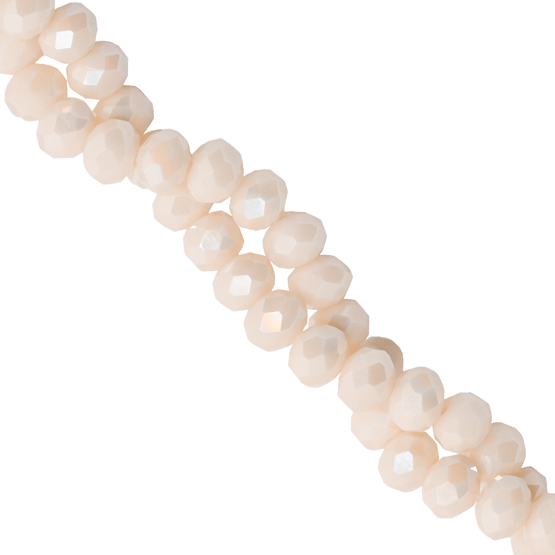 Glass Crystal Beads, Rondelle, Faceted, 6mm, Approx 80 pcs per strand, Available in Multiple Colours