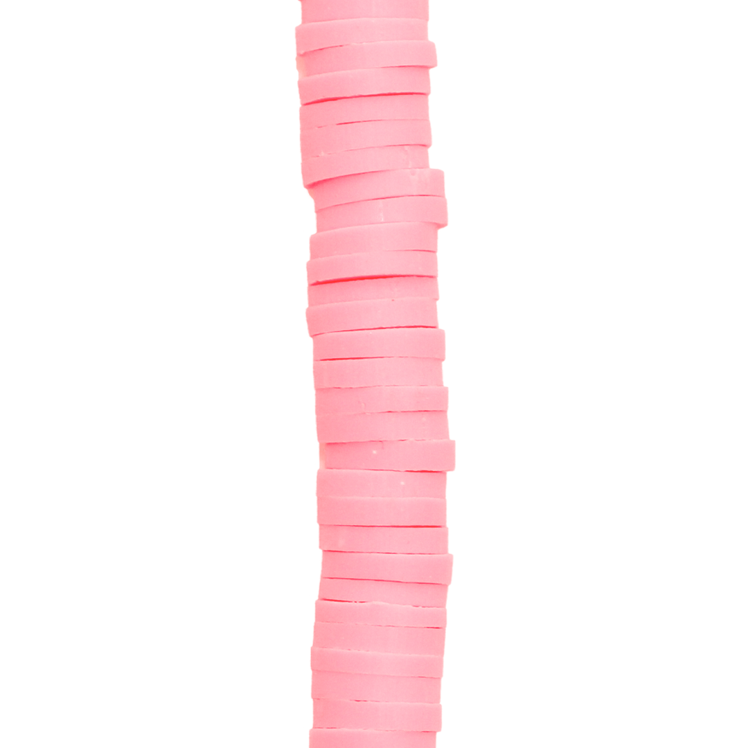 Heishi Beads, Flat Disk Polymer Clay Beads, 6mm, Available in Multiple Colours
