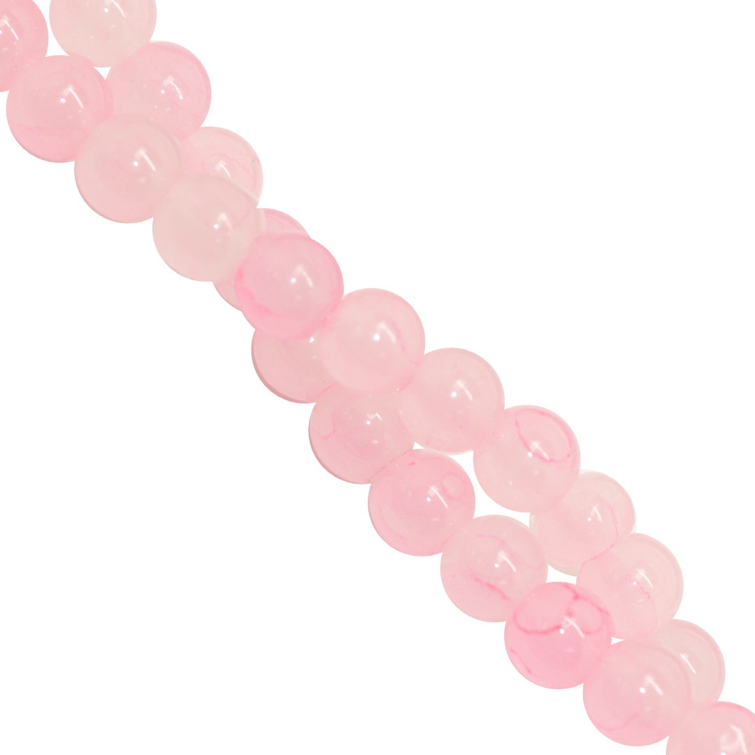 Marble Style Glass Beads, 6mm, Tie Dye, 140 pcs per strand, Available in Multiple Colours